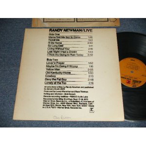 画像: RANDY NEWMAN - LIVE  ( Matrix #A)RS-6459- 31266-1 SG B)RS-6459- 31267-1 SG) "MASTERED & LACQUER bySteven A. Guy" (Ex/MINT- SWOFC, SWOL)  / 1971 US AMERICA 1st Press Version"BROWN LABEL with STEREO Credit at Bottom Label" Used LP 