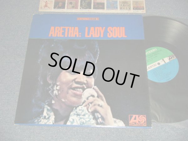 画像1: ARETHA FRANKLIN - LADY SOUL (Matrix #A)STA-681207-1C B)ST-A-681208-1 A P) "PITMAN Press in NJ" (Ex++/MINT-) / 1968 US AMERICA ORIGINAL 1st Press "GREEN & BLUE Label" Used LP 　