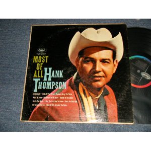 画像: HANK THOMPSON - MOST OF ALL (Ex/Ex EDSP, WOBC) /1960  US AMERICA ORIGINAL 1st Press "BLACK with RAINBOW 'CAPITOL' Logon on LEFT Label" MONO Used LP