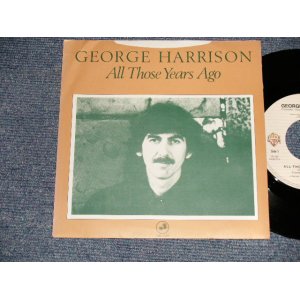 画像: GEORGE HARRISON (THE BEATLES) - A)ALL THOSE YEARS AGO  B)WRITING'S ON THE WALL (Ex+++/MINT-) / 1981 BELGIUM ORIGINAL Used 7" Single with PICTURE SLEEVE