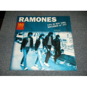 画像: RAMONES  -  Live In New York November 14th 1977 (SEALED) / 2016 EUROPE ORIGINAL "180 Gram" "BRAND NEW SEALED" LP