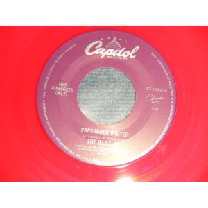 画像: The BEATLES - A) PAPERBACK WRITER   B) RAIN  (for JUKEBOX) (MIN/MINT)/ 1996 US AMERICA REISSUE "RED WAX/Vinyl" Used  7" Single