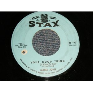 画像: MABLE JOHN - A)YOUR GOOD THINGH  b9IT'S CATCHING (VG++/VG++ BB) / 1972 US AMERICA ORIGINAL Used 7"45 