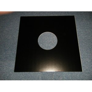 画像: LP用　コート紙丸穴ジャケ　黒色 BLACK    LP/12" HARD SLEEVE With CENTER HOLE 