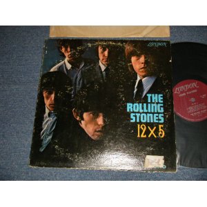 画像: THE ROLLING STONES - 12 x 5 (Matrix #A)MR  ARL-6493-1E △7163 B)MR  ARL-6494-1F △7163-X)  "MONARCH Press in CA" (VG++/Ex+ STOFC) / 1964 US AMERICA ORIGINAL "MAROON with Unboxed LONDON on TOP Label" MONO Used LP  