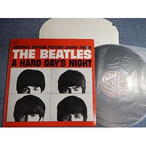 画像: THE BEATLES - A HARD DAYS NIGHT (Sound Track) ("MASTEREED BY CAPITOL" "CAPITOL WINCHESTER Press in VIRGINIA" "WALLY (Wally Traugott) Master Cut")(Ex+++/MINT- BB for PROMO)  / 1980 Version US AMERICA "PURPLE Label" "BB Hole for PROMO" STEREO Used LP 