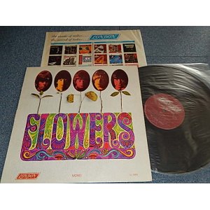 画像: ROLLING STONES - FLOWERS (Matrix#A)ARL 7752-1A   B)ARL 7753-1A) (Ex+++/Ex++ A-1,2:Ex Looks:VG+) / 1967 US AMERICA ORIGINAL1st Press "MAROON with Boxed 'LONDON' Label" MONO Used LP