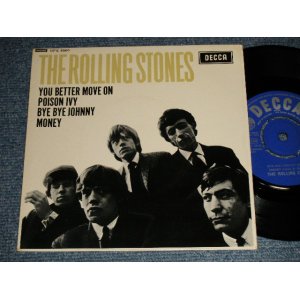 画像: THE ROLLING STONES - THE ROLLING STONES (Matrix # 1K/1K) (Ex+++/Ex++ Looks:Ex+++) / 1964 UK ENGLAND  ORIGINAL Used 7"  45 rpm EP with PICTURE SLEEVE 