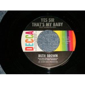 画像: RUTH BROWN - A) Yes Sir That's My Baby   B) What Happened To You (Ex+++/Ex+++)  1964 US AMERICA ORIGINALUsed 7" 45 rpm SINGLE