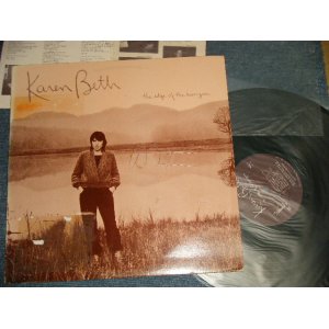 画像: KAREN BETH - THE EDGE SOF THE HORIZON  (with LYRIC/SONG SHEET) (VG-/MINT- TEAROFC, WOFC) / 1983 US AMERICA ORIGINAL Used LP 