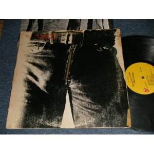 画像: The ROLLING STONES - STICKY FINGERS (With CUSTOM INNER)  (Matrix #A)ST-RS-712189 BB X- -1 Rolling Stones Records B)ST-RS-712190 CC Rolling Stones Records) "RI / RICHMOND Press in INDIANA" (Ex-/Ex Looks:Ex-) / 1971 US AMERICA ORIGINAL 1st Press "ZIPPER COVER" "1841 BROADWAY Label" Used LP