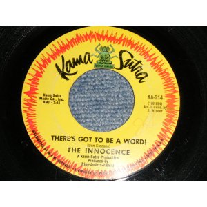 画像: THE INNOCENCE (Produced by ANDSERS & PONCIA) - A) THERE'S GOT TO BE A WORLD  B) I DON'T WANNA BE SROUND YOU (Ex+/Ex+) / 1966 US AMERICA ORIGINAL Used 7" Single 