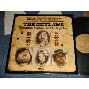 画像: WAYLON JENNINGS, WILLIE NELSON,  JESSI COLTER, TOMPALL GLASER - WANTED THE OUTLAWS (Ex+++/MINT-) /  1976 US AMERICA ORIGINAL Used LP 