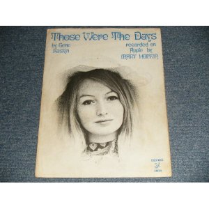 画像: MARY HOPKIN - THOSE WERE THE DAYS (Ex-/ - ) / 1968 UK ENGLAND SHEET MUSIC 