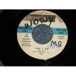 画像: NANCY SINATRA - A) LIKE I DO   B) TO KNOW HIM, IS TOLOVE HIM (Ex+++/Ex+++ WOL)  / 1962 US AMERICA  ORIGINAL "WHITE LABEL PROMO" Used  7"45 SINGLE