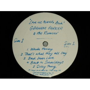 画像: GRAHAM PARKER &THE RUMOUR - LIVE AT MARKIE ARCH (- /Ex+++) / 1976 UK ENGLAND ORIGINAL COLLECTOTERS Used LP