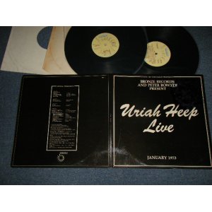 画像:  URIAH  HEEP - LIVE (Matrix # A2/B2/A1/B1) (VG++,Ex+++/MINT- Ex+, B-3:Ex+++ Looks) / 1973 UK ENGLAND  ORIGINAL Used 2 LP 