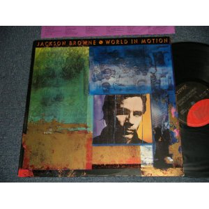 画像: JACKSON BROWNE - WORLD IN MOTION (With CUSTOM INNER) (MINT-/MINT-) / 1989 US AMERICA ORIGINAL Used LP