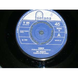 画像: THE MERSEYS - SORROW / 1966 UK ORIGINAL  7"Single