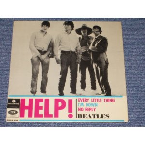 画像: THE BEATLES -  HELP! ( 4 Tracks EP : MINT-/MINT- ) / 1965  SWEDEN ORIGINAL Used 7" EP With PICTURE SLEEVE 