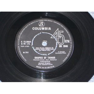 画像: THE YARDBIRDS - SHAPES OF THINGS / 1965  UK ORIGINAL 7"SINGLE