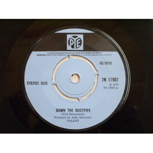 画像: STATUS QUO - DOWN THE DUSTPIPE/ 1970 UK ORIGINAL 7"SINGLE