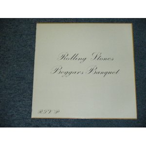 画像:  THE ROLLING STONES - BEGGARS BANQUET ( MATRIX # XZAL-8476 A /XZAL-8477 B : Ex++/MINT- )/ 1974? US ORIGINAL 2nd Press Non-Credit Back Cover  LP 