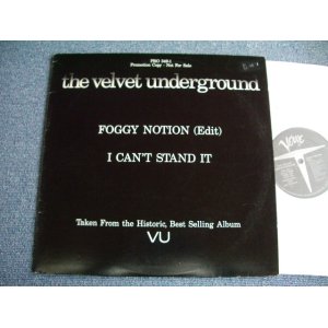 画像: VELVET UNDERGROUND - FOGGY NOTION  / 1984 US ORIGINAL PROMO ONLY 12" 