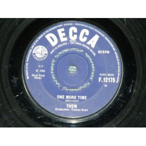 画像: THEM ( VAN MORRISION ) - ONE MORE TIME / 1965 UK ORIGINAL 7"Single