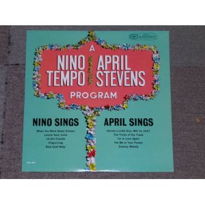 画像: NINO TEMPO & APRIL STEVENS - PROGRAM / 1964  US ORIGINAL MONO  LP 