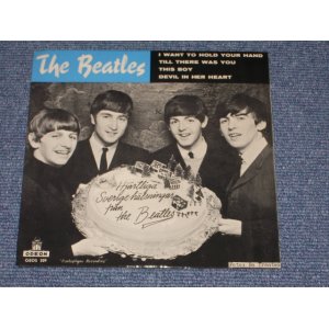 画像: THE BEATLES -  I WANT TO HOLD YOUR HAND  ( 4 Tracks EP : Ex+++/MINT- ) / 1964? SWEDEN ORIGINAL Used 7" EP With PICTURE SLEEVE 