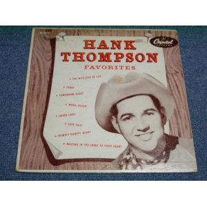 画像: HANK THOMPSON - FAVOTITES  / US ORIGINAL 10"LP 