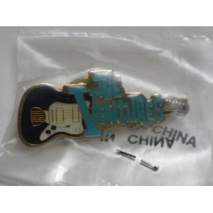 画像: THE VENTURES  BADGES / PINS JAZZMASTER w/ BLUA  THE VENTURES LOGO 