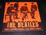 画像: THE BEATLES - SHE LOVES YOU ( RED Label : Ex+++/Ex+++ ) / 1960's  SWEDEN ORIGINAL Used 7" Single With PICTURE SLEEVE 