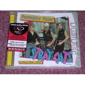 画像: STRAY CATS - ROCKABILLY RULES AT THEIR BEST...LIVE! US DUALDISC CD/DVD / 2001 US ORIGINAL Brand New SEALED CD Side With DVD Side  