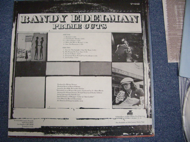 画像: RANDY EDELMAN - PRIME CUTS (VG+++/Sound : MINT- Looks : E+++)  / 1974  US ORIGINAL LP 