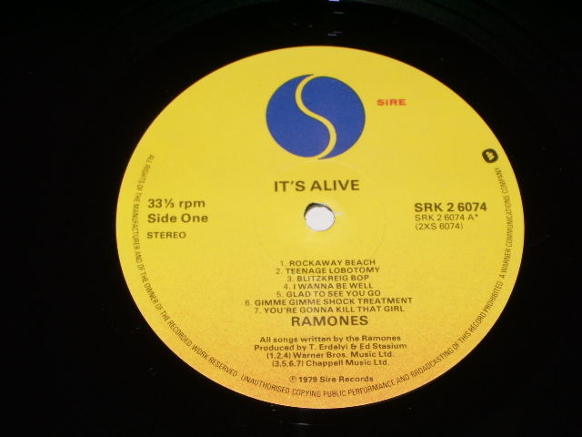 画像: RAMONES  -  IT'S ALIVE / UK ORIGINAL  LP 