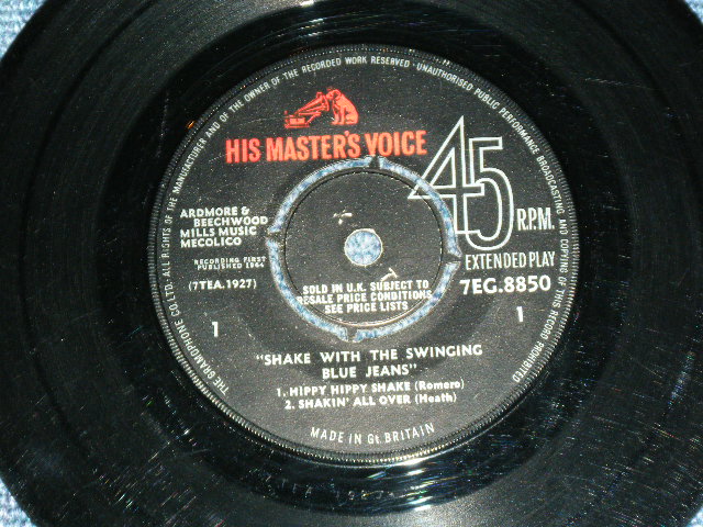 画像: SWINGING BLUE JEANS - SHAKE WITH THE ( Ex+,Ex/Ex ) / 1964 UK ORIGINAL 7"EP With PICTURE SLEEVE  