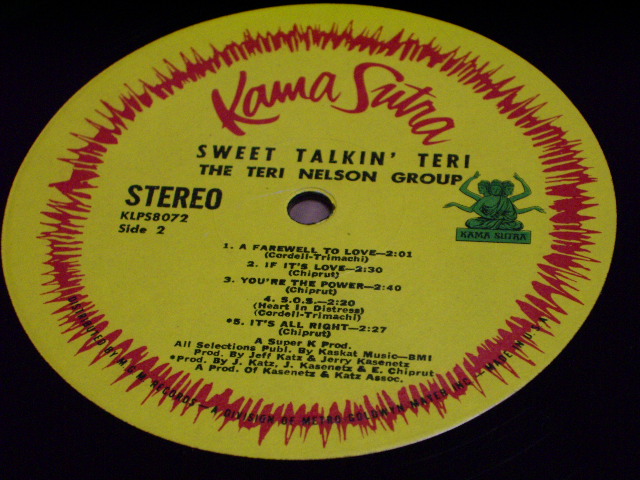 画像: TERI NELSON GROUP  - SWEET TALKIN' TERI / US ORIGINAL LP 