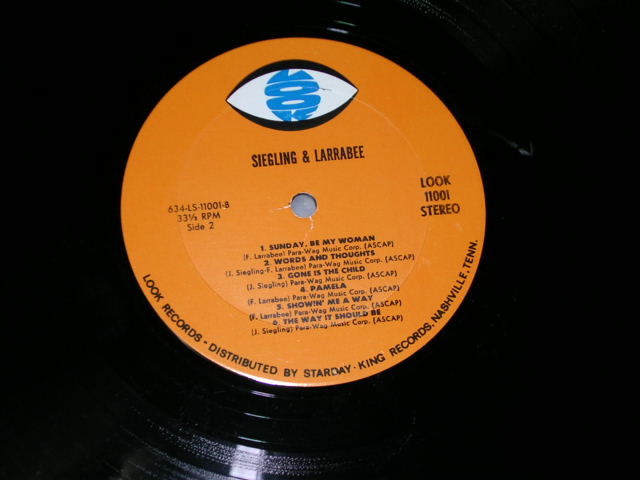 画像: SIEGLING & LARRABEE - SIEGLING & LARRABEE  /  1970 US PROMO ORIGINAL LP