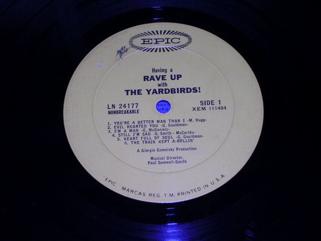 THE YARDBIRDS - HAVING A RAVE UP / 1965 US ORIGINAL MONO LP