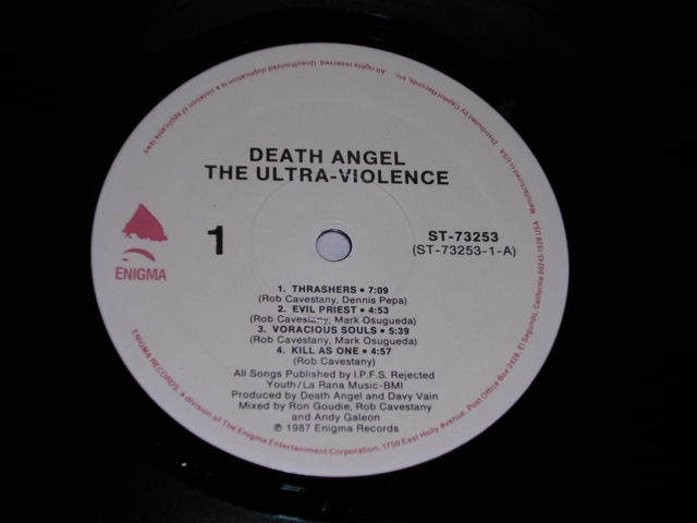 画像: DEATH ANGEL - THE ULTRA-VIOLENCE / 1987US ORIGINAL LP