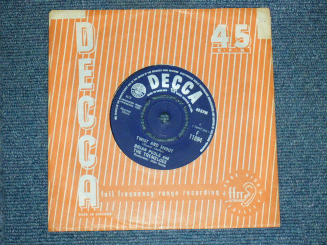 画像1: BRIAN POOLE and THE TREMELOES - TWIST and SHOUT / 1963 UK ORIGINAL 7"Single