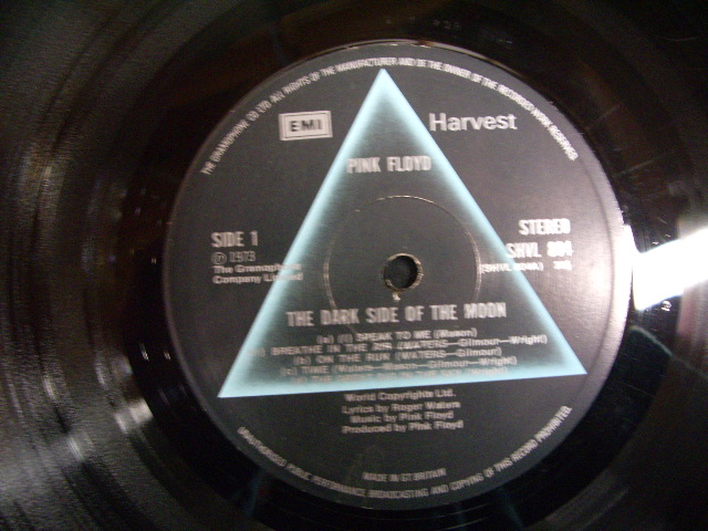 画像: PINK FLOYD - THE DARK SIDE OF THE MOON ( MATRIX NUMBER : A-3/B-2 : 2x STICKER & 2 x POSTER : Ex+/Ex++ )  / 1973 UK ORIGINAL  2nd Press Label Used LP 