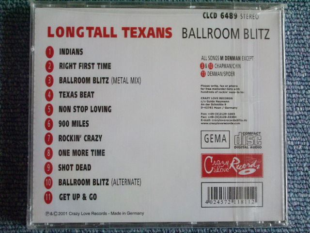 画像: LONG TALL TEXANS - BALLROOM BULITZ /2001 GERMANY SEALED CD  