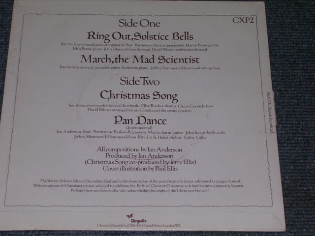 画像: JETHRO TULL - RING OUT,SOLSTICE BELLS  /  1976 UK ORIGINAL 7"SINGLE  With PICTURE SLEEVE