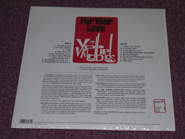 画像: YARDBIRDS, THE - FOR YOUR LOVE, HEART FULL OF SOUL & OTHERS / ITALY REISSUE SEALED LIMITED 180g LP 