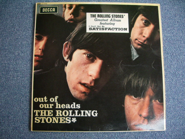 画像1: ROLLING STONES - OUT OF OUR HEADS (  MATRIX NUMBER   A) ZRAL-6791-2A /B) ZRAL-6792-1A )(Ex+++,Ex+/Ex++ Looks:Ex+ ) /  1965 US AMERICA Song List + UK EXPORT "UNBOXED "DECCA" LABEL MONO Used LP