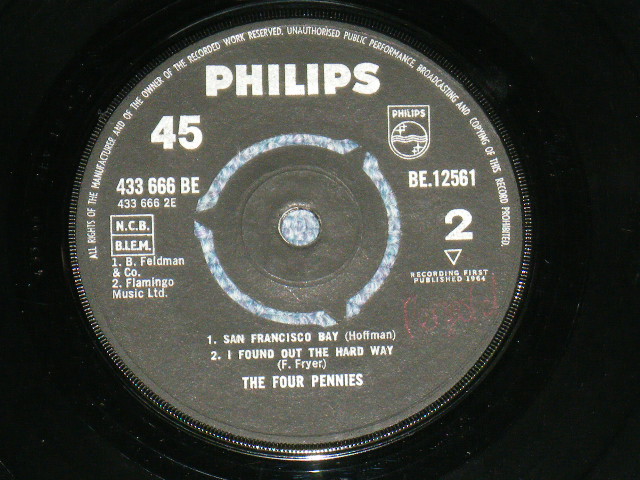 画像: THE FOUR PENNIES - THE FOUR PENNIES / 1964 UK ORIGINAL 7"EP With PICTURE SLEEVE 