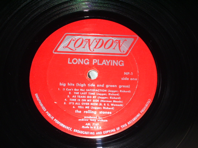 画像: THE ROLLING STONES - BIG HITS ( HIGH TIDE AND GREEN GRASS )  (  MATRIX # A) ARL-7167-8    B) ARL-7168-8   )  ( Ex+/Ex+++ A-1&6:Ex ) / 1966 US AMERICA ORIGINAL "RED LABEL with Boxed LONDON Label" MONO Used LP